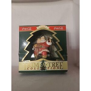 Coca-Cola 1995 Trim A‎ Tree Santa with Girl on Lap 1964 Haddon Sundblom Ornament